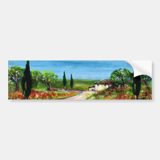 TUSCANY LANDSCAPE BUMPER STICKER (Front)