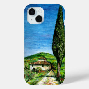 TUSCANY LANDSCAPE / OLD FARMHOUSE IN CHIANTI iPhone 15 CASE