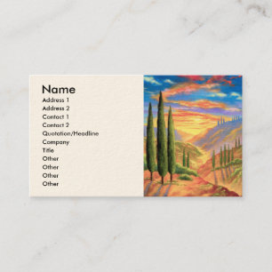 Tuscany Landscape Painting - Multi Business Card