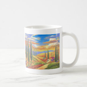 Tuscany Landscape Painting - Multi Coffee Mug