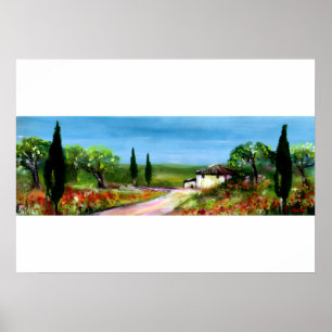 TUSCANY LANDSCAPE POSTER