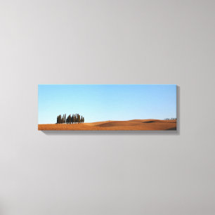 Tuscany landscape with cypresses panorama canvas print