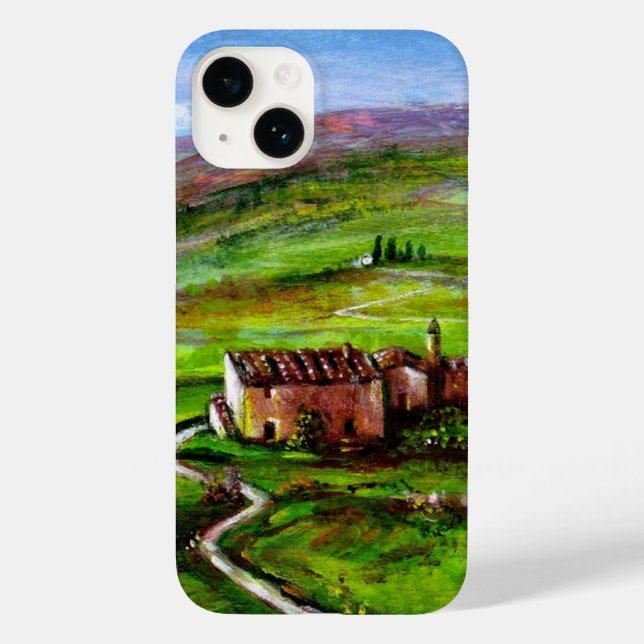 TUSCANY LANDSCAPE WITH GREEN HILLS Case-Mate iPhone CASE (Back)