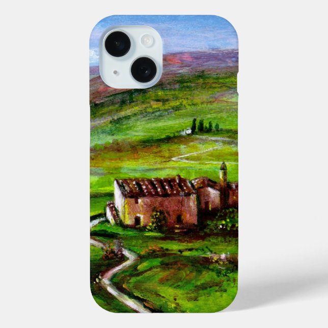 TUSCANY LANDSCAPE WITH GREEN HILLS Case-Mate iPhone CASE (Back)