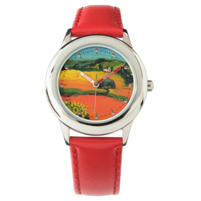 TUSCANY LANDSCAPE WITH SUNFLOWERS WATCH (Front)