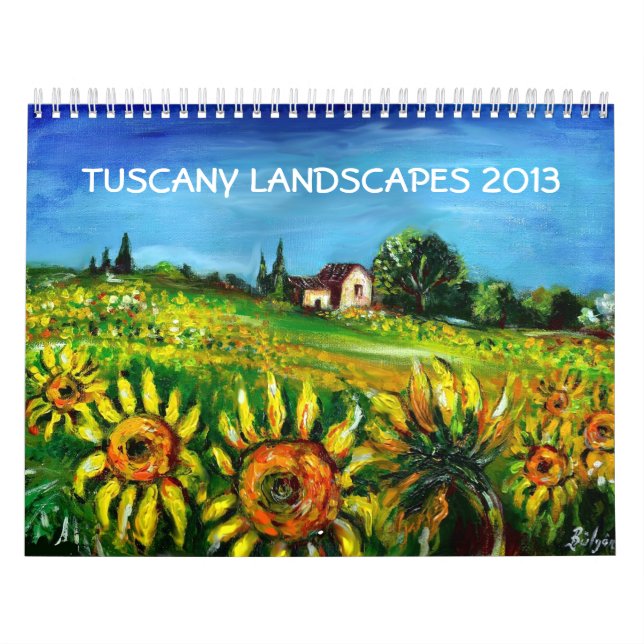 TUSCANY LANDSCAPES COLLECTION 2013 CALENDAR (Cover)