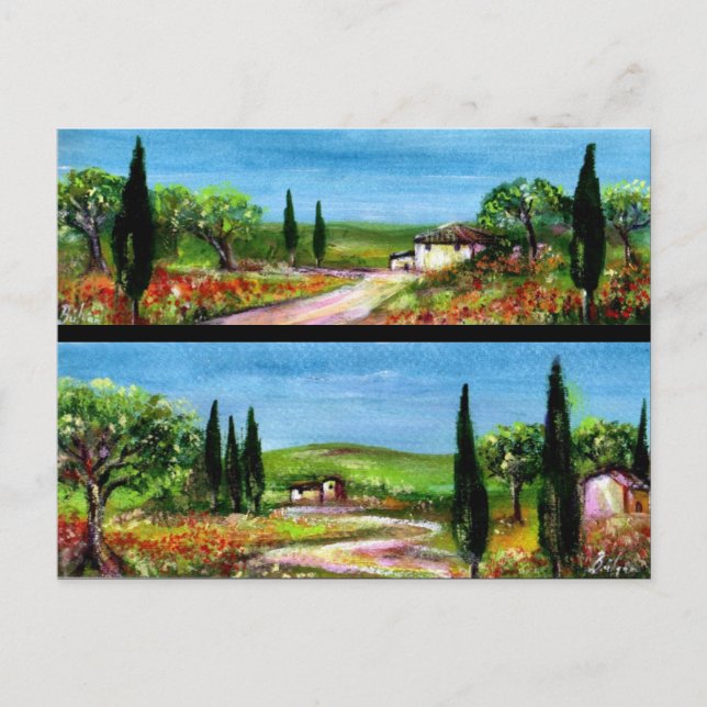 TUSCANY LANDSCAPES POSTCARD (Front)