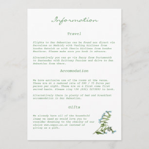 Tuscany Meditteranean Style Information Card