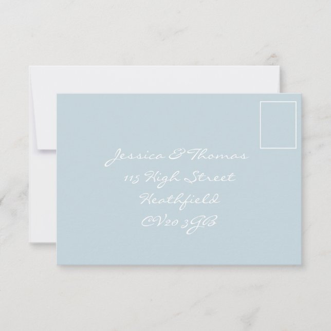 Tuscany Meditteranean Style RSVP Card (Front)