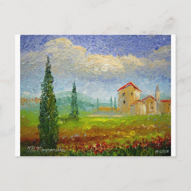 Tuscany Oil Painting Postcard (Front)