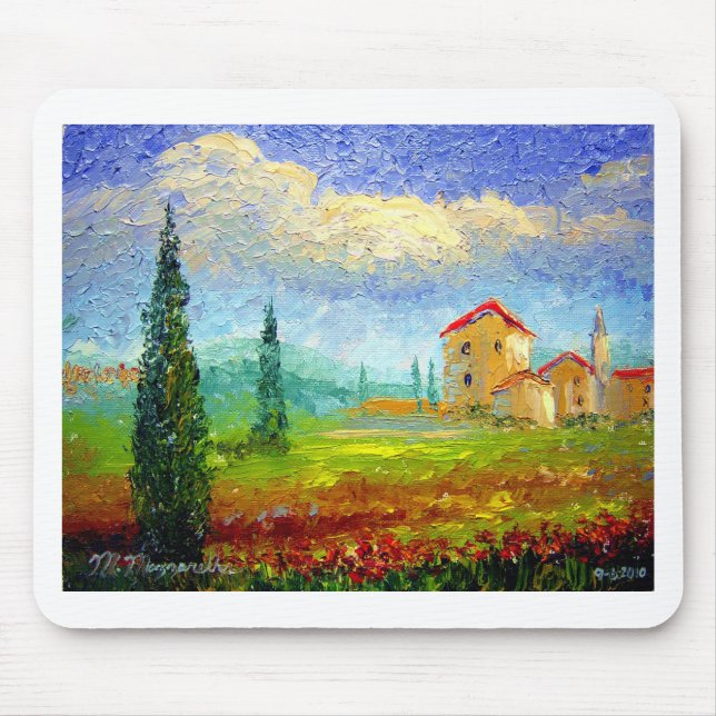 Tuscany Poppies Mouse Mat (Front)