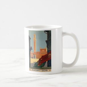Tuscany Siena Italy Vintage Italian Travel Poster Coffee Mug