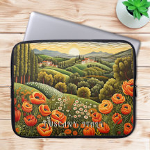 Tuscany Spring Landscape Painting Italy Travel Art