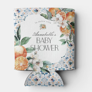 Tuscany Tile Italian Baby Shower Favour Barware Can Cooler