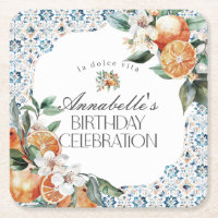 Tuscany Tile Italian Birthday Party Table Decor
