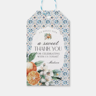 Tuscany Tile Italian Dessert Favour Tag