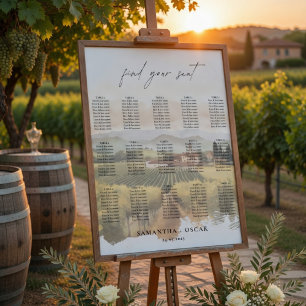 Tuscany Vineyard Wedding Italian  Poster
