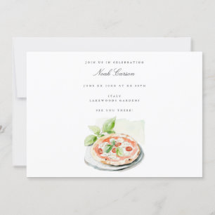 Tuscany Watercolor Bachelor Party Invitation Card