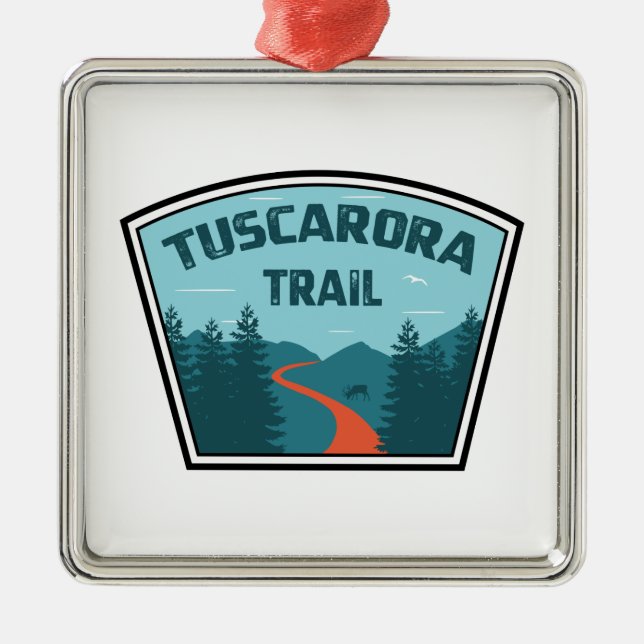 Tuscarora Trail Metal Tree Decoration (Front)