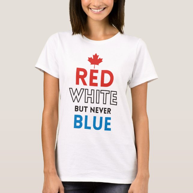 Tusk – Red White But Never Blue T-Shirt (Front)
