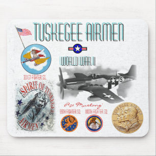 TUSKEGEE AIRMEN -301st Fighter Sq.- WW II Mouse Mat