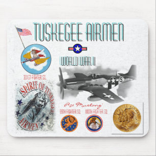 TUSKEGEE AIRMEN -301st Fighter Sq.- WW II Mouse Mat