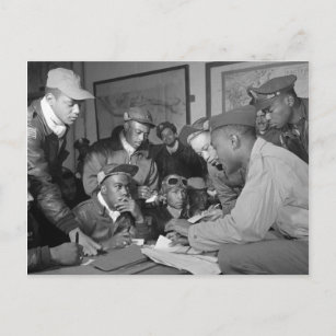 Tuskegee Airmen 332nd Fighter Group Pilots Postcard