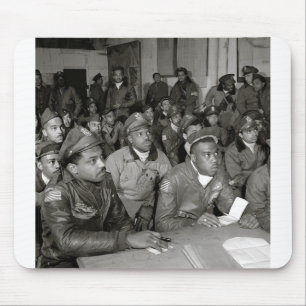 Tuskegee Airmen at Briefing World War II Mouse Mat