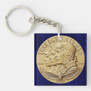 TUSKEGEE AIRMEN COIN KEY RING