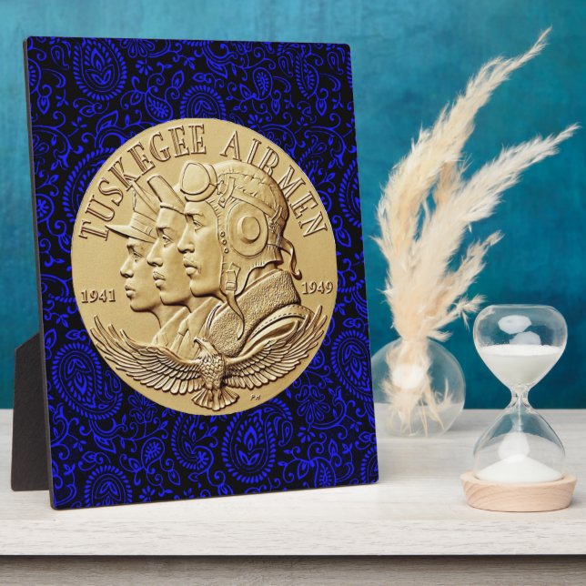 Tuskegee Airmen COIN Plaque (Side)