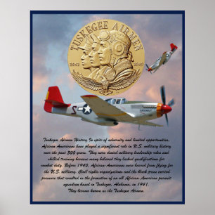 Tuskegee Airmen Coin   Poster