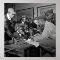 Tuskegee Airmen Planning Session - Italy - 1945