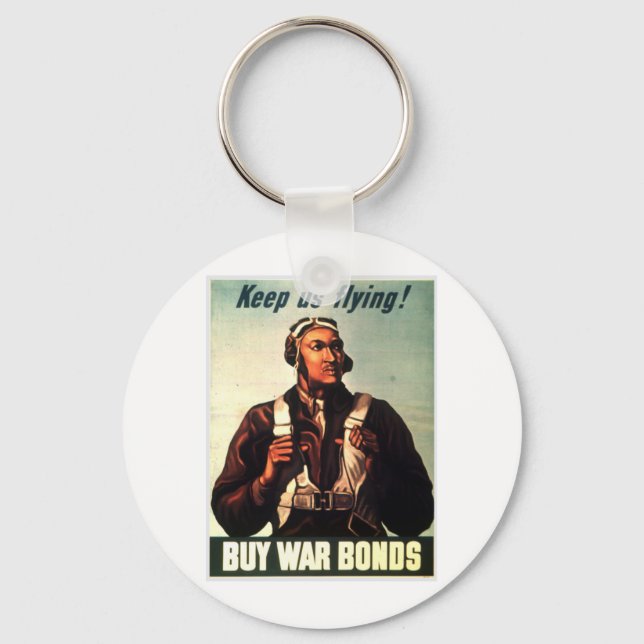 Tuskegee Airmen, Red Tail War-bond Key Ring (Front)
