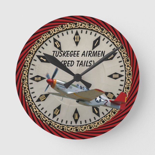  Tuskegee Airmen   Round Clock (Front)