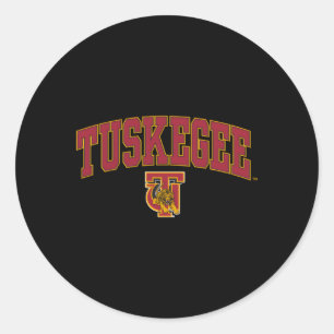 Tuskegee Golden Tigers Arch Over Classic Round Sticker