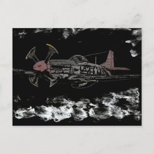 Tuskegee Night Flight Postcard