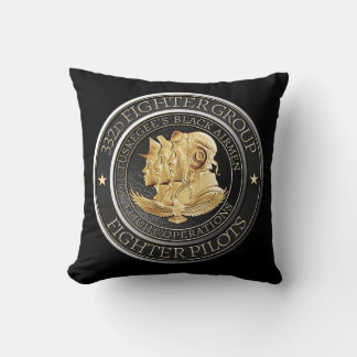 Tuskegee Red Tail Airmen 332d Fighter Group Cushion