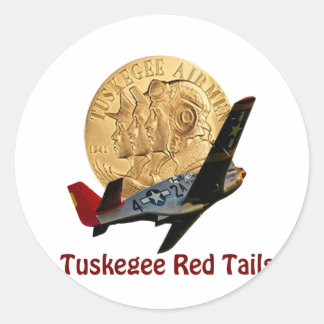 Tuskegee Red tail Classic Round Sticker