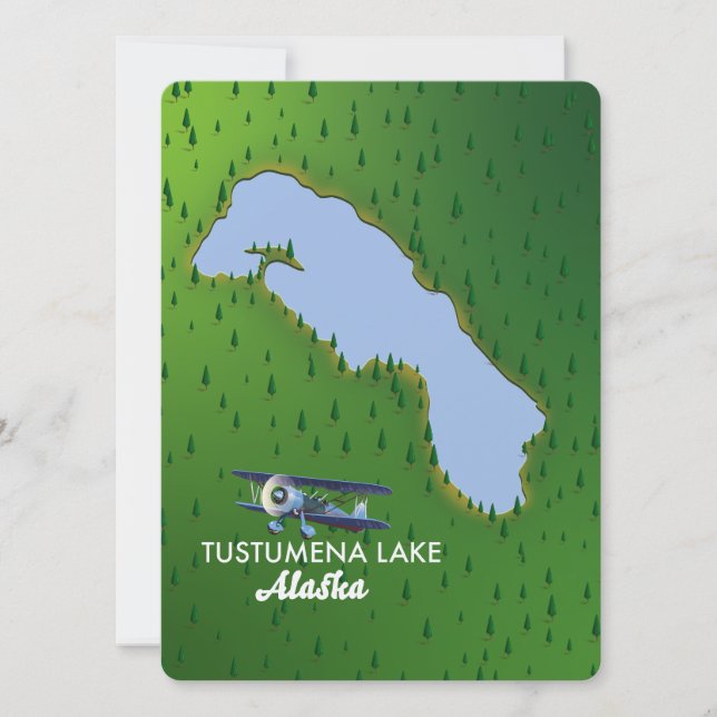 Tustumena Lake Travel map (Front)