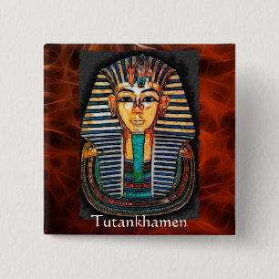 TUTANKHAMEN Egyptian Pharaoh Gift Range 15 Cm Square Badge