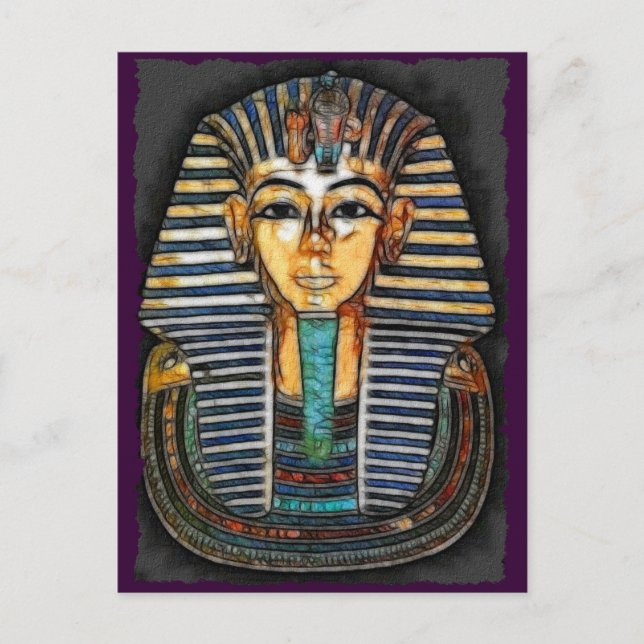 TUTANKHAMEN Egyptian Pharaoh Postcard (Front)