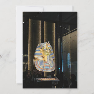 Tutankhamen golden mask   Ancient Egypt pharaoh  Invitation