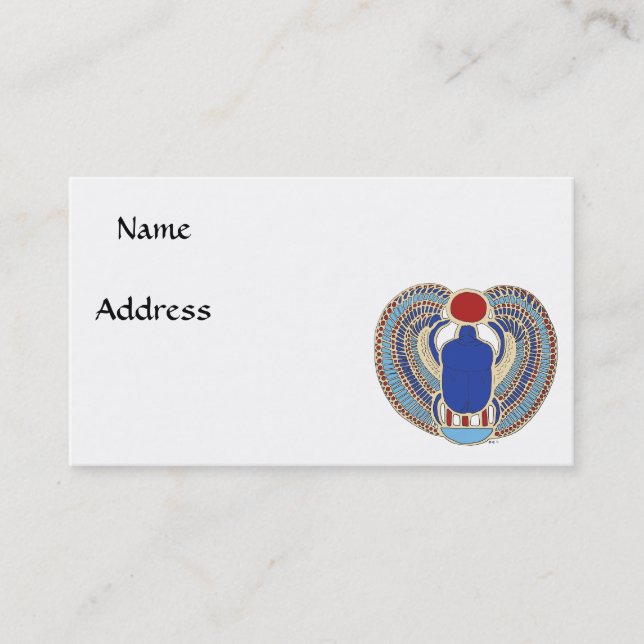 Tutankhamon Hieroglyph Business Card (Front)