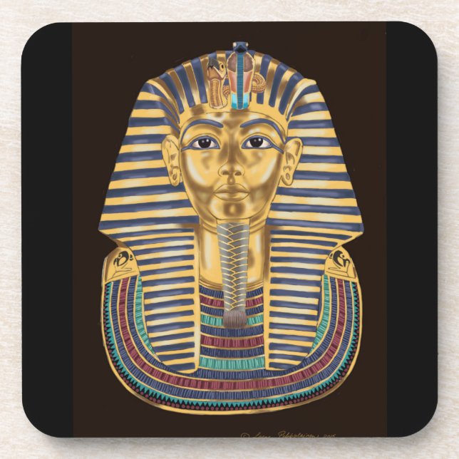 Tutankhamon’s Golden Mask Coaster (Front)