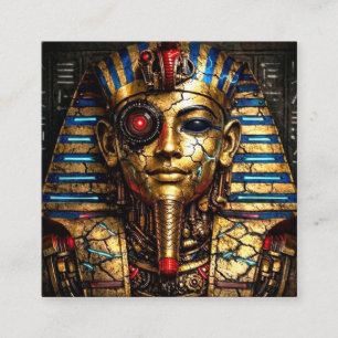 Tutankhamun 2.0: The Cyber King Square Business Card
