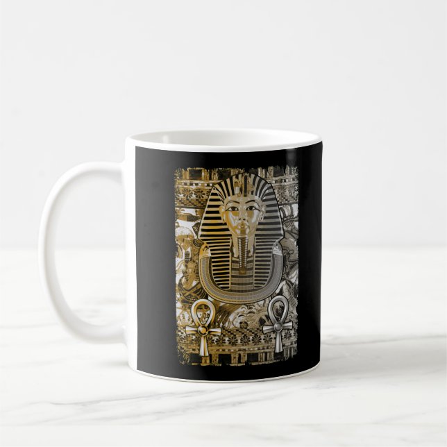 Tutankhamun Ancient Egypt Pharoah King Tut Ankh Coffee Mug (Left)