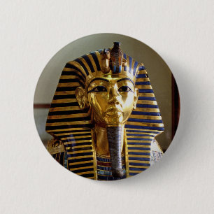 Tutankhamun - Burial mask 6 Cm Round Badge