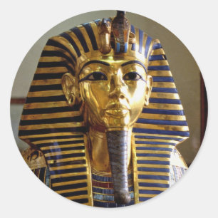Tutankhamun - Burial mask Classic Round Sticker