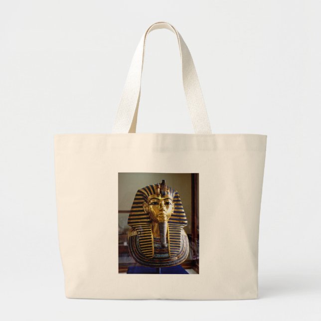 Tutankhamun - Burial mask Large Tote Bag (Front)