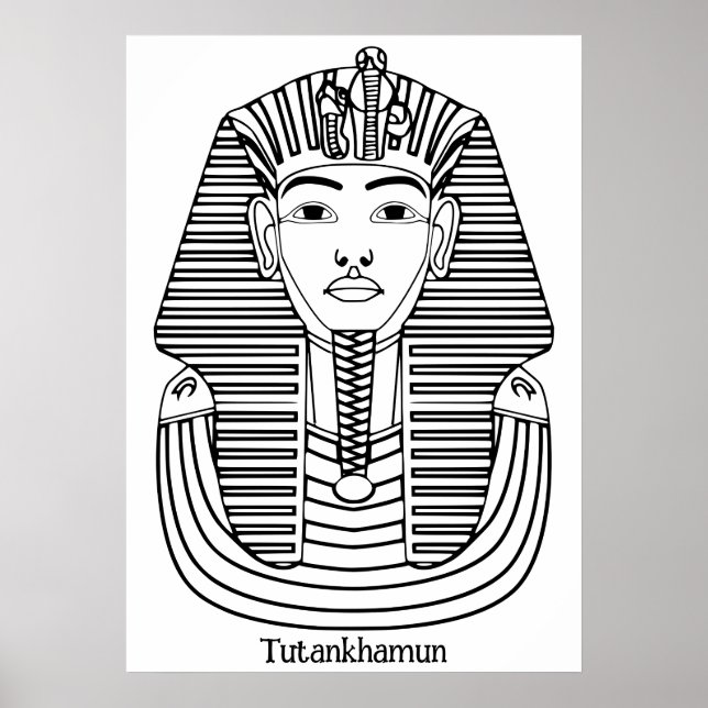 Tutankhamun illustration poster (Front)